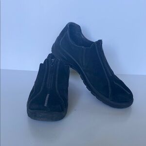 Rieker Women’s Antistress Black Suede Zip-Up Footwear Size 41/US 11